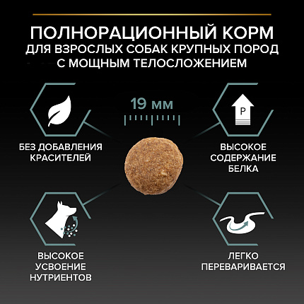 Сухой корм Pro Plan Large Robust для взрослых собак крупных пород, с ягненком 18 кг